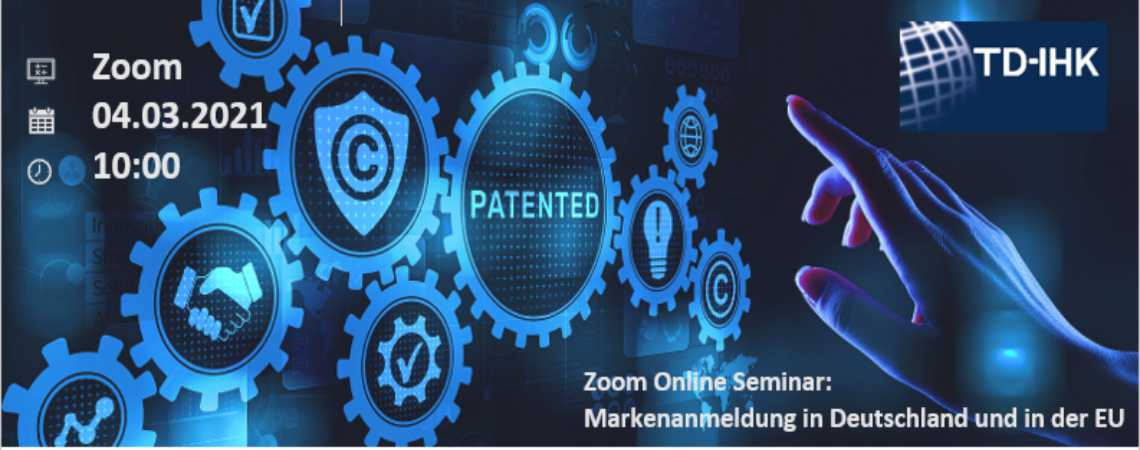 Zoom Online Seminar: Markenanmeldung in Deutschland und in der EU